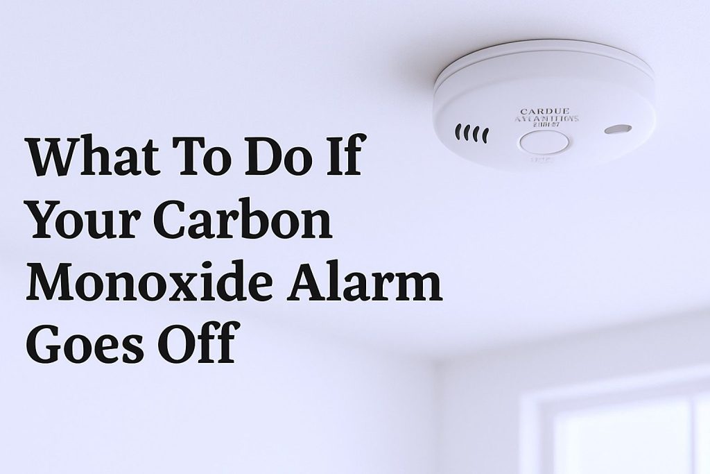 what to do if carbon monoxide alarm goes off